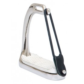 Sefton Stainless Steel Safety Stirrup With Side Rubber And Taco (Pair)