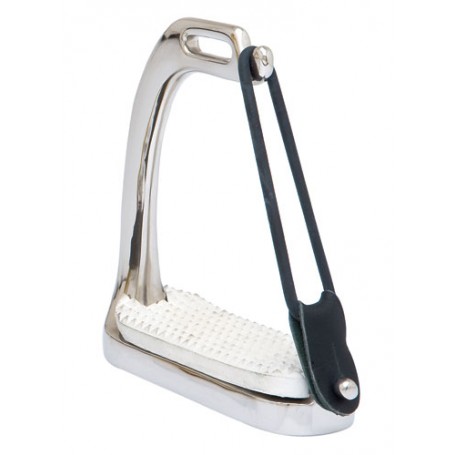 Sefton Stainless Steel Safety Stirrup With Side Rubber And Taco (Pair)