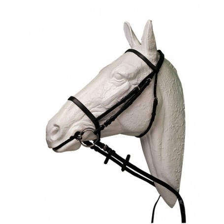 Bridle Hh Viviana Flat Bridle Without Bit Reins Leather Braided Reins