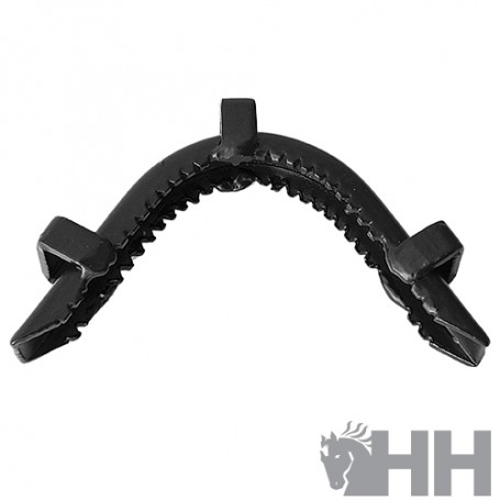 Hh Lathe/Serrated Noseband With Metal Pins