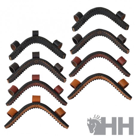 Hh Lathe/Serrifle Noseband With Leather Pins