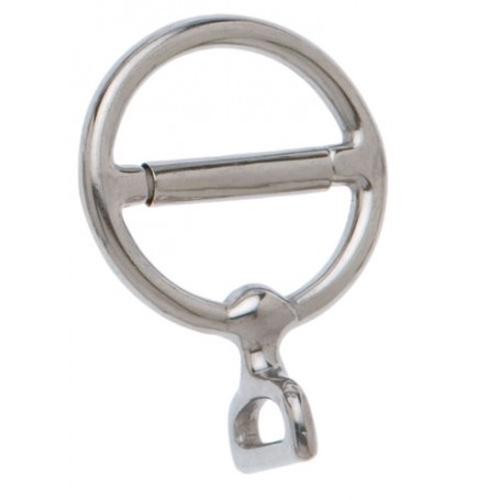 Stainless Stainless Steel 40 Mm Stainless Steel Single Ring Hook-on Clasp With Stainless Steel