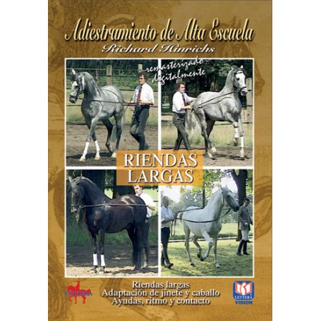 DVD High school training long reins. Adaptation of riders and horse. Aid, rhythm and