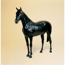 Plastic Horse Natural Size Black