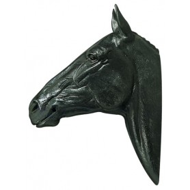 Plastic Horse Head Black