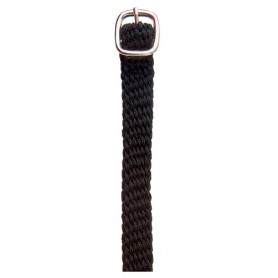 Black Thick Black Nylon Thick Spur Leash with Buckle (Pair)