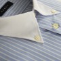 Febel Adagio Men's Short Sleeve White Collared Shirt