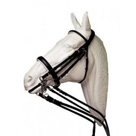 English Bridle Lexhis Double Bridle Muserola Two Pieces