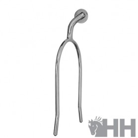 Sefton Stainless Steel Spurs Curved Upwards with Flat Roulette (Pair)