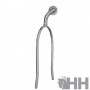 Sefton Stainless Steel Spurs Curved Upwards with Flat Roulette (Pair)