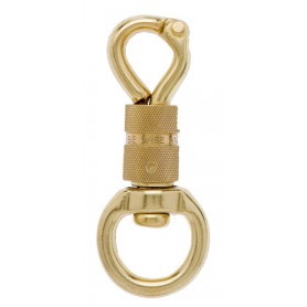 Panic Safety Carabiner With Oval Pitch Golden