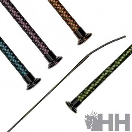 Dressage Whip Fleck Professional 03007 Colorline Wrapped Grip
