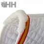 Hh Cotton Padded Saddle Pad With Spanish Flag Edging