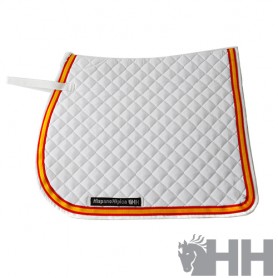 Hh Cotton Padded Saddle Pad With Spanish Flag Edging