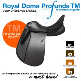 Zaldi Dressage Saddle Royal Doma Deep Tm