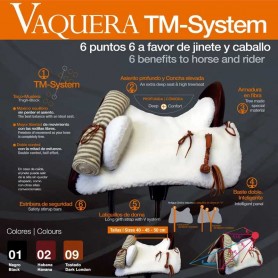 Zaldi Spanish Saddle Vaquera Tm-System 40Cm