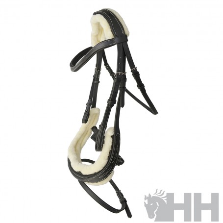 English Bridle Hh Jade With Canvas Reins