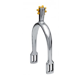 English spur Sefton thick stainless man with roulette (pair)