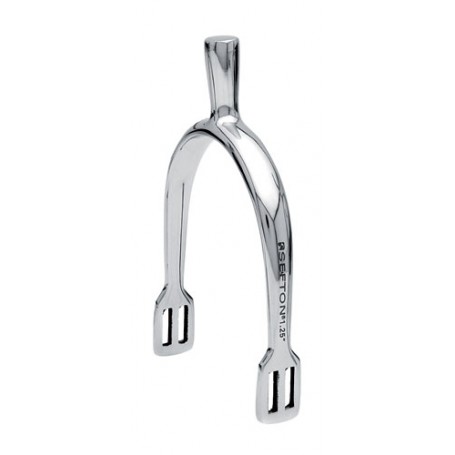 English spur Sefton thick stainless man without roulette (pair)