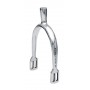 English spur Sefton thick stainless man without roulette (pair)