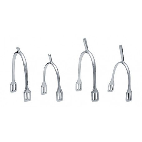 English spur Sefton woman stainless straight tip without roulette (pair)